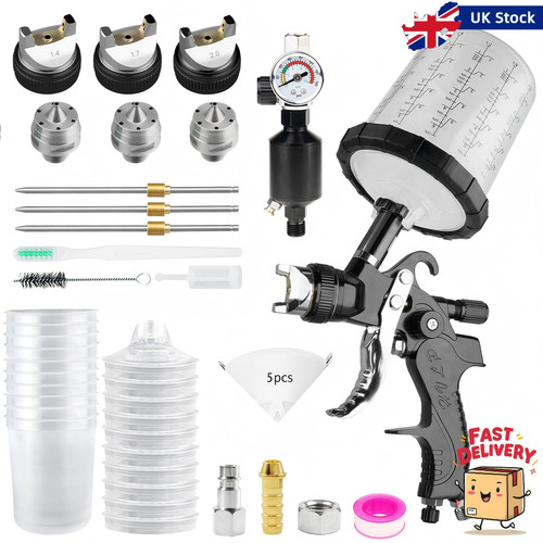 Hvlp spray gun kit gravity - gun,
